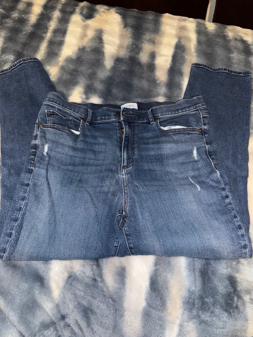 LOFT High Rise Medium Wash size 12